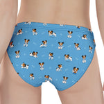 Blue Jack Russell Terrier Pattern Print Women's Panties