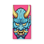 Blue Japanese Demon Print Baby Crib Sheet