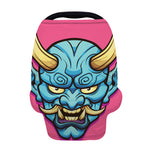 Blue Japanese Demon Print Baby Seat Cover
