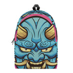 Blue Japanese Demon Print Backpack