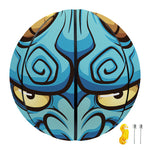 Blue Japanese Demon Print Basketball