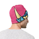 Blue Japanese Demon Print Beanie