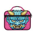 Blue Japanese Demon Print Briefcase Bible Bag