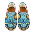 Blue Japanese Demon Print Casual Shoes