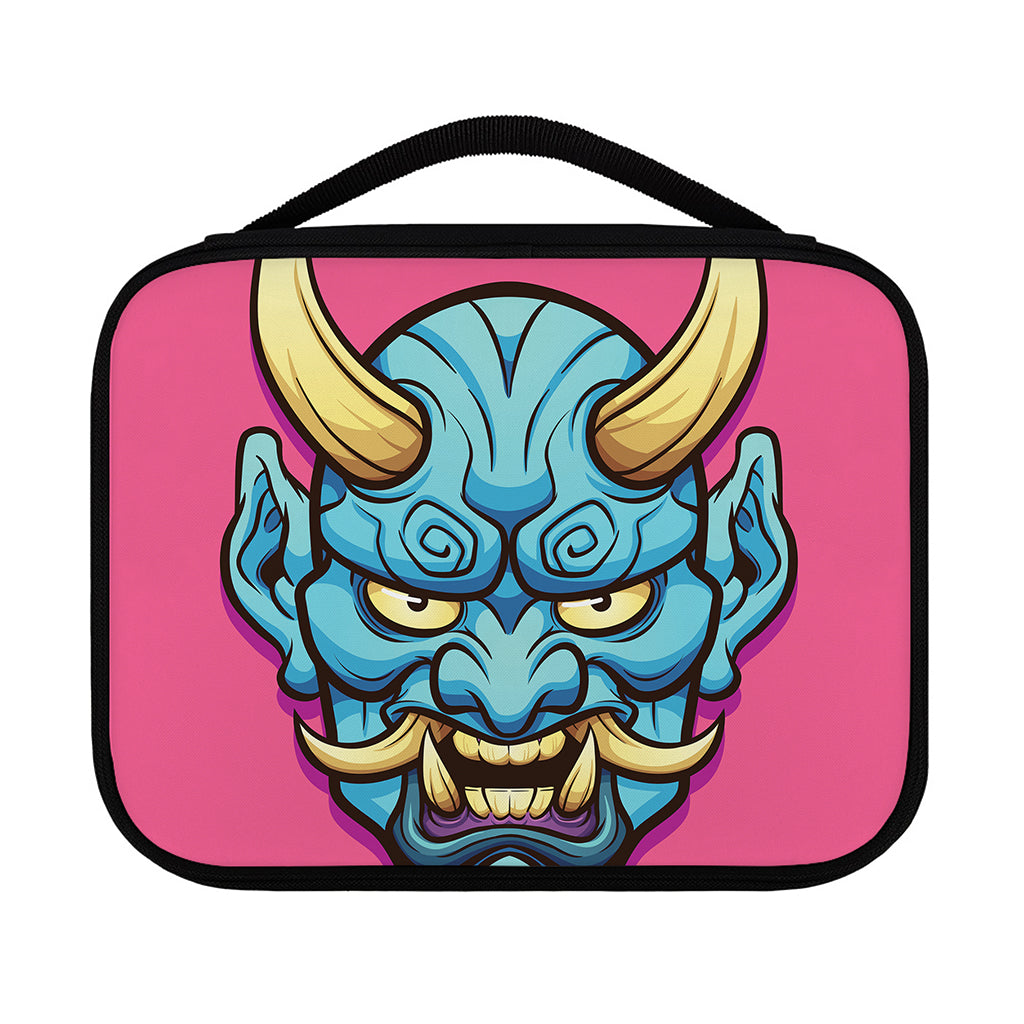Blue Japanese Demon Print Classic Bible Case