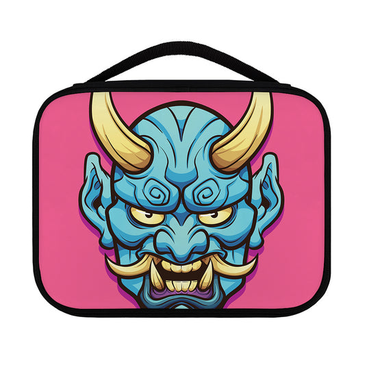 Blue Japanese Demon Print Classic Bible Case