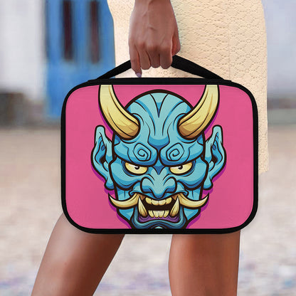 Blue Japanese Demon Print Classic Bible Case