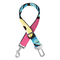Blue Japanese Demon Print Dog Seat Belt