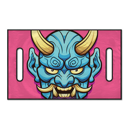 Blue Japanese Demon Print Golf Cart Seat Cover