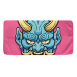Blue Japanese Demon Print Towel
