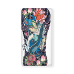 Blue Japanese Dragon Tattoo Print Baby Crib Sheet