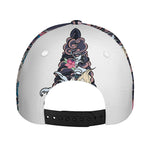 Blue Japanese Dragon Tattoo Print Baseball Cap