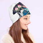 Blue Japanese Dragon Tattoo Print Beanie