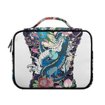 Blue Japanese Dragon Tattoo Print Briefcase Bible Bag