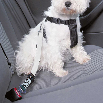 Blue Japanese Dragon Tattoo Print Dog Seat Belt