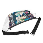 Blue Japanese Dragon Tattoo Print Fanny Pack