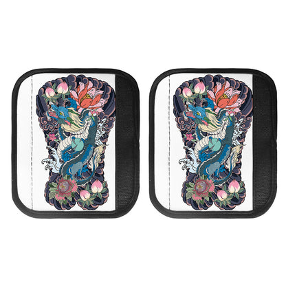 Blue Japanese Dragon Tattoo Print Handle Covers