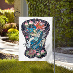 Blue Japanese Dragon Tattoo Print House Flag