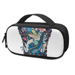 Blue Japanese Dragon Tattoo Print Insulin Cooler Travel Case