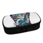 Blue Japanese Dragon Tattoo Print Insulin Cooler Travel Case