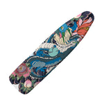 Blue Japanese Dragon Tattoo Print Ironing Board Cover