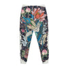 Blue Japanese Dragon Tattoo Print Jogger Pants