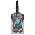 Blue Japanese Dragon Tattoo Print Luggage Tag