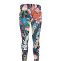 Blue Japanese Dragon Tattoo Print Men's Leggings