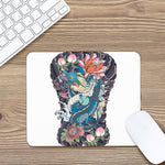 Blue Japanese Dragon Tattoo Print Mouse Pad