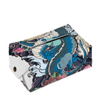 Blue Japanese Dragon Tattoo Print Rectangle Tissue Box Cover