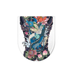 Blue Japanese Dragon Tattoo Print Toilet Lid Cover