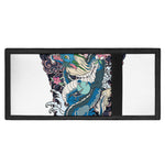 Blue Japanese Dragon Tattoo Print Trifold Wallet