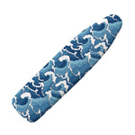Blue Japanese Wave Pattern Print Ironing Board Cover