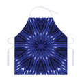 Blue Kaleidoscope Print Adjustable Apron