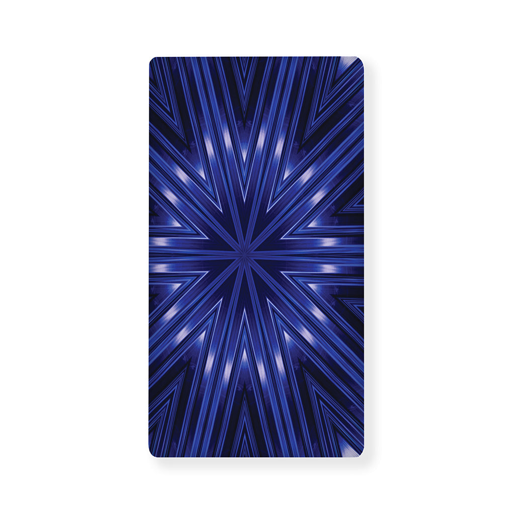Blue Kaleidoscope Print Baby Crib Sheet