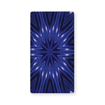 Blue Kaleidoscope Print Baby Crib Sheet