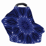 Blue Kaleidoscope Print Baby Seat Cover