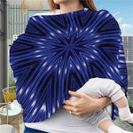 Blue Kaleidoscope Print Baby Seat Cover