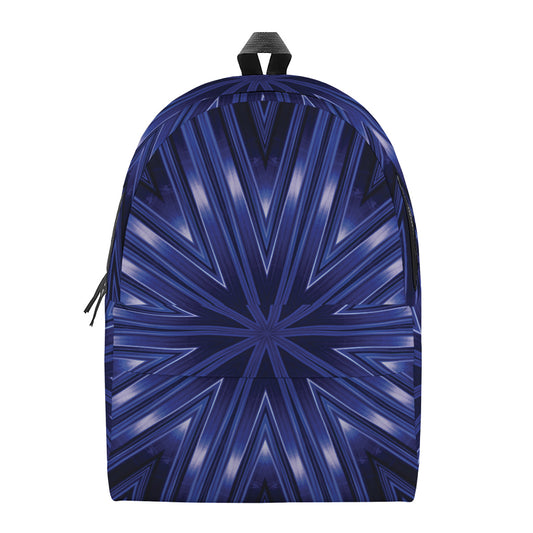Blue Kaleidoscope Print Backpack