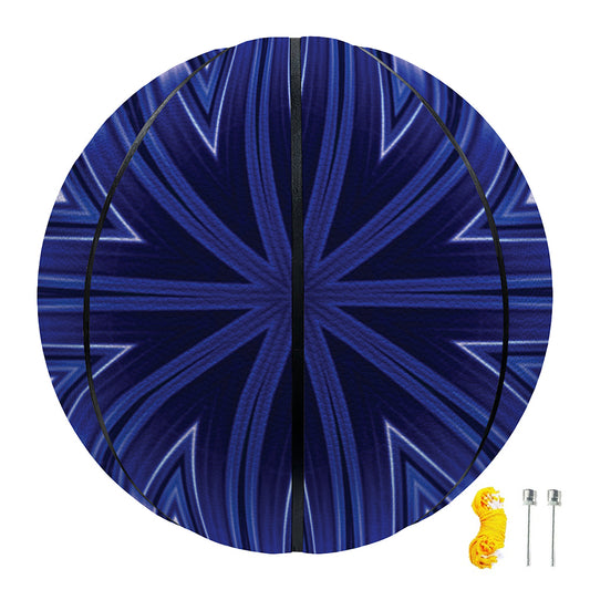 Blue Kaleidoscope Print Basketball