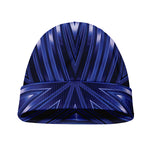 Blue Kaleidoscope Print Beanie