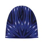 Blue Kaleidoscope Print Beanie