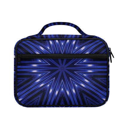 Blue Kaleidoscope Print Briefcase Bible Bag