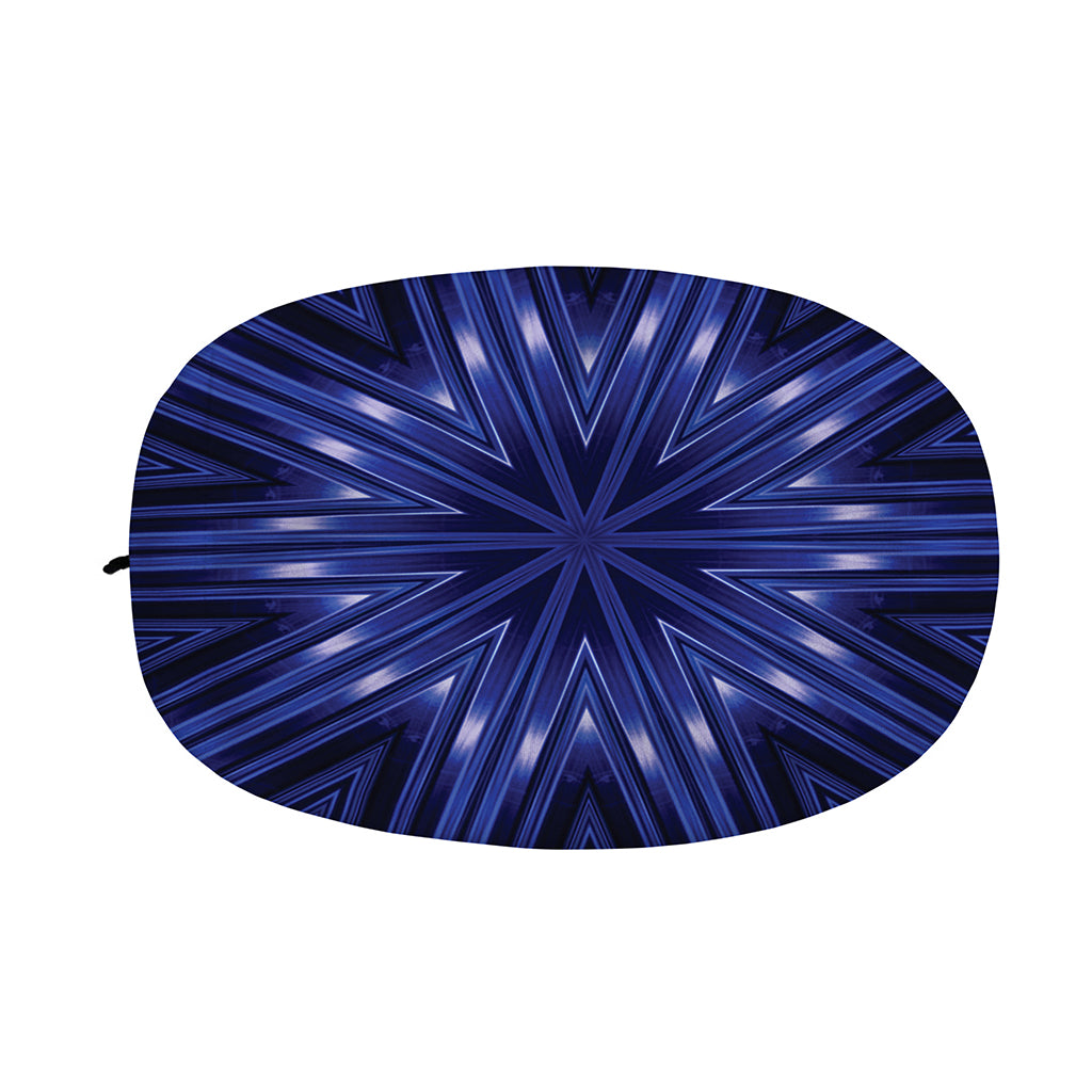 Blue Kaleidoscope Print Car Side Mirror Covers