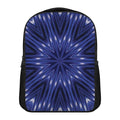 Blue Kaleidoscope Print Casual Backpack