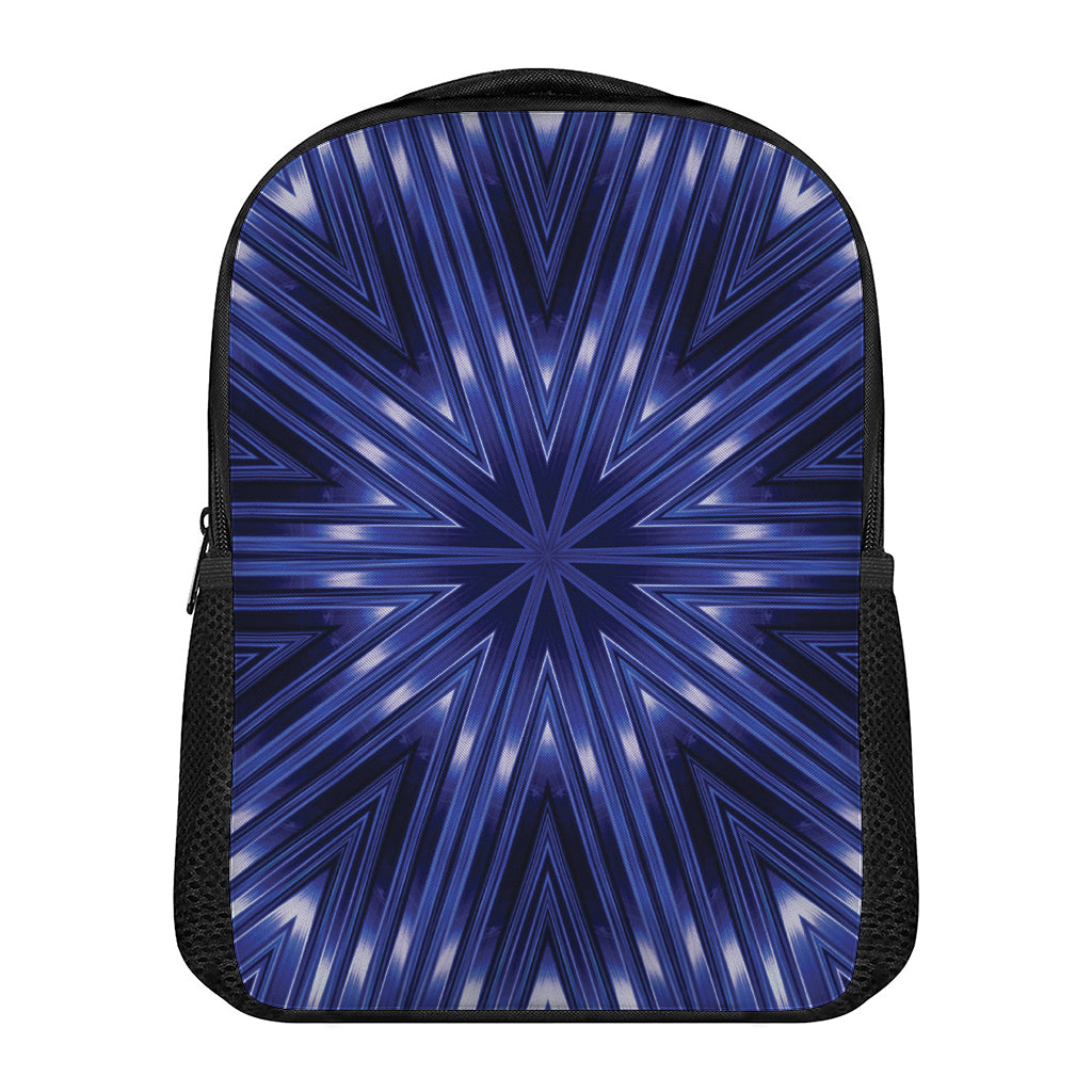 Blue Kaleidoscope Print Casual Backpack