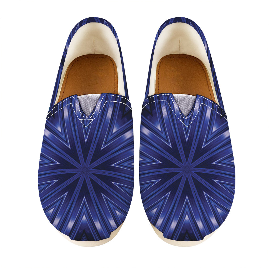 Blue Kaleidoscope Print Casual Shoes