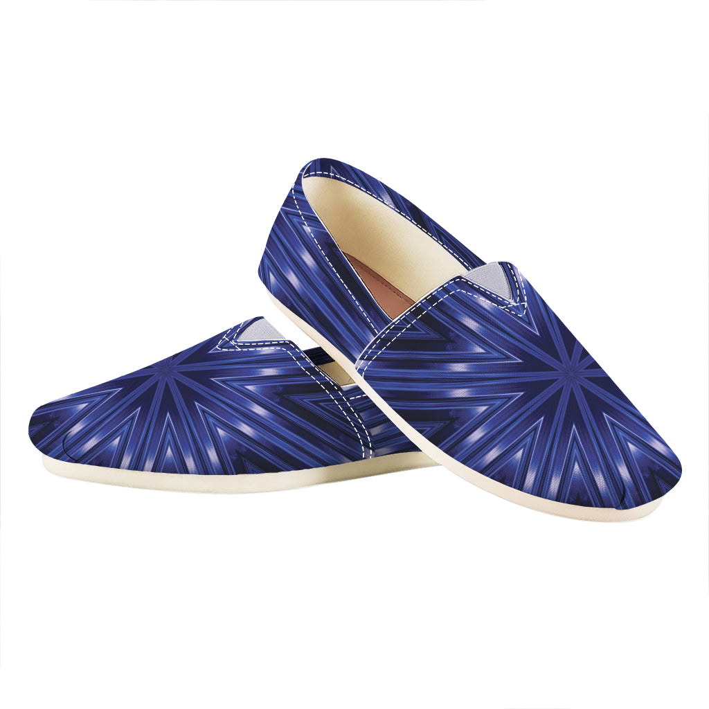 Blue Kaleidoscope Print Casual Shoes