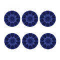 Blue Kaleidoscope Print Coaster Set