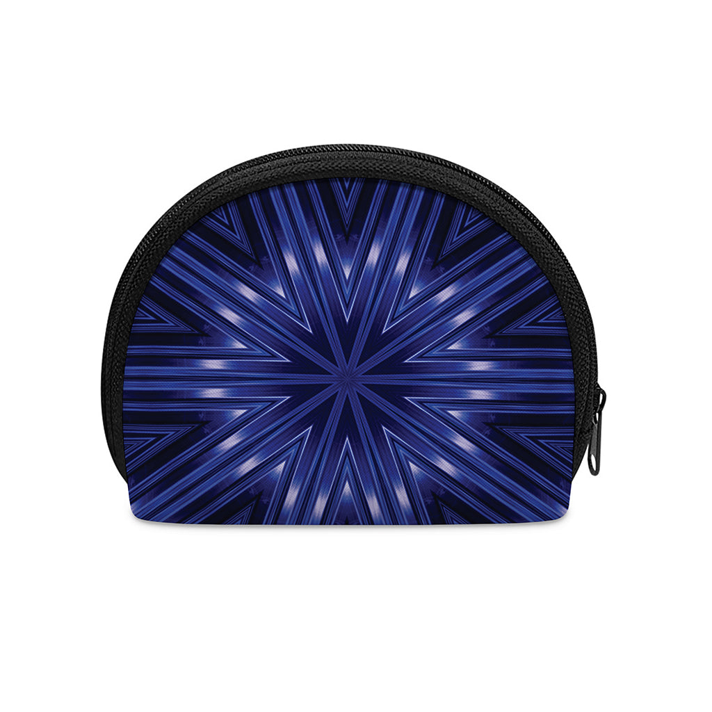 Blue Kaleidoscope Print Coin Purse